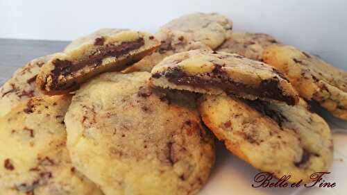 Cookies cœur coulant au Nutella - Cuisine Belle et Fine