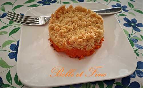 Crumble de carottes au citron et parmesan