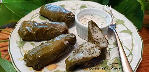 Feuilles de vigne farcies ou Dolmas