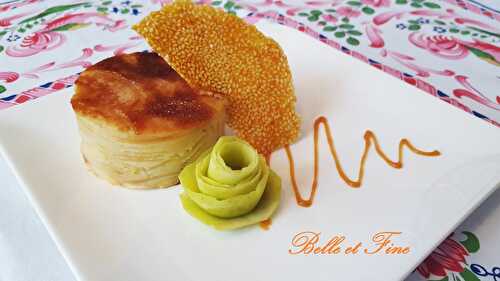 Gâteau invisible caramélisé aux pommes