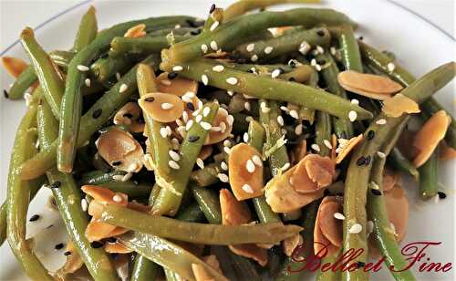 Haricots verts aux amandes et à l'ail