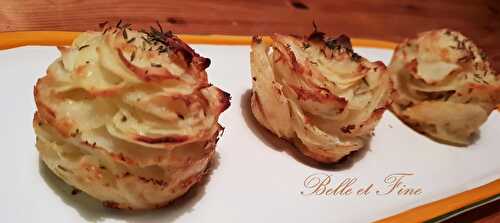 Mille feuilles de pomme de terre en fleur