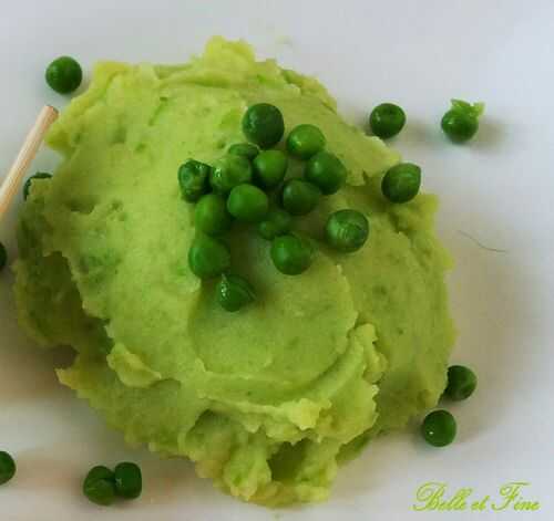 Purée de pommes de terre aux petits pois