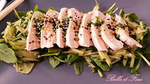 Salade de poulet aux concombres à la japonaise