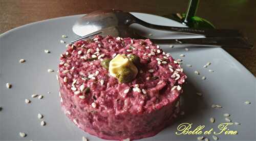 Tartare de betteraves et champignons