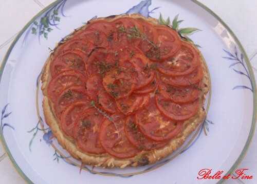 Tarte express à la tomate et à la moutarde