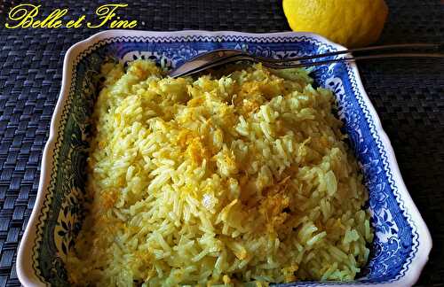 Riz au citron et parmesan - Cuisine Belle et Fine