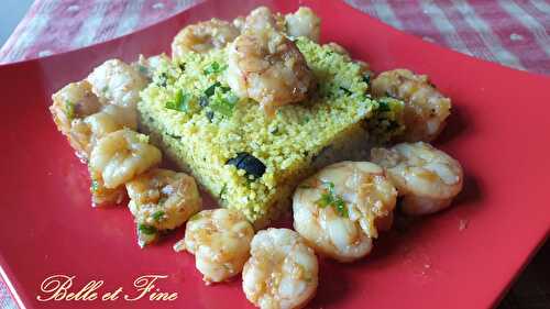 Taboulé de couscous épicé aux courgettes