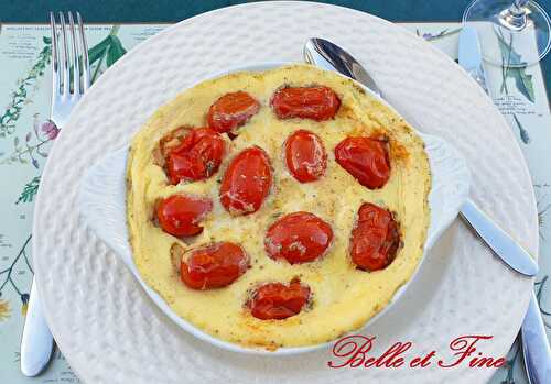 Clafoutis aux tomates cerises express