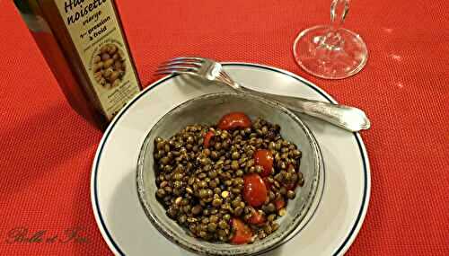 Salade de lentilles pour crudivorisme.