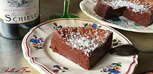 Gâteau au chocolat et caramel