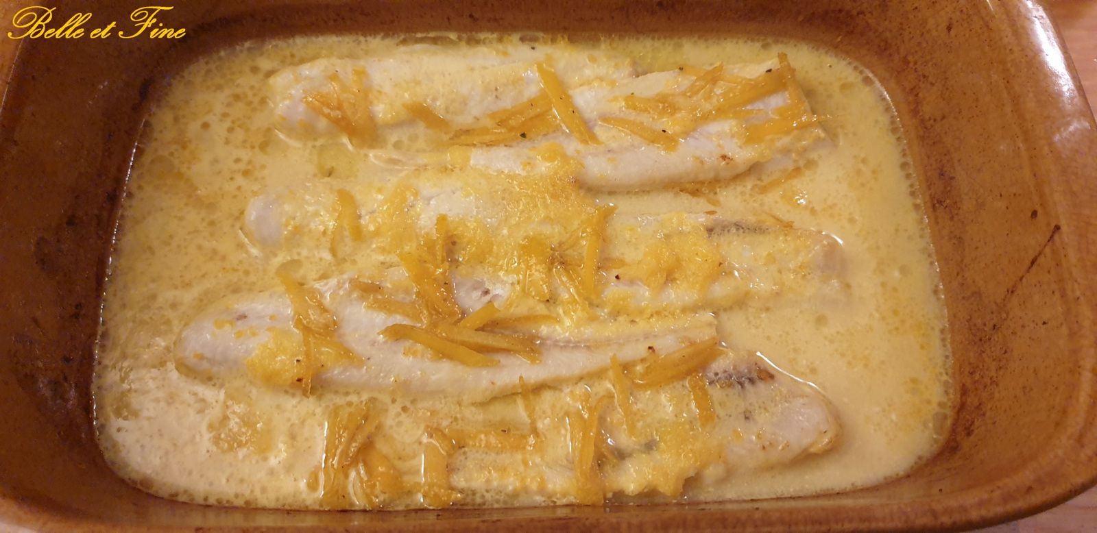 Gratin de poisson à l’orange