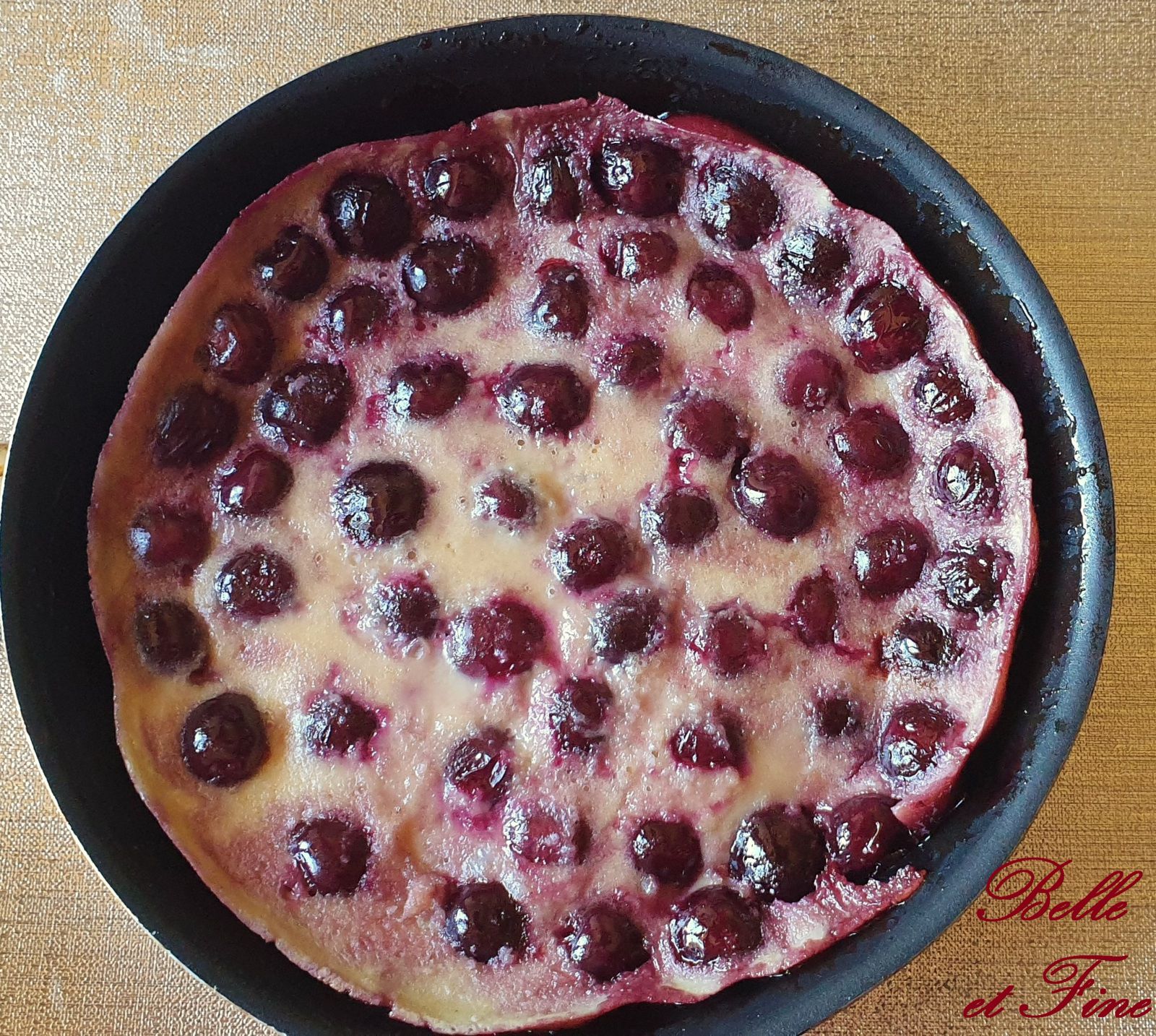 Clafoutis de cerises à la poêle