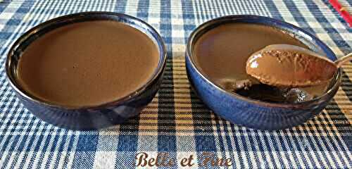 Crème au chocolat et lait de coco