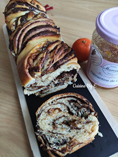 Babka chocolat, confiture de Clémentines - En partenariat avec Muroise et Compagnie