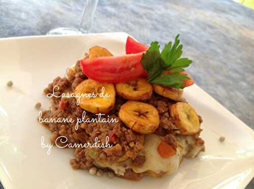 Lasagnes de banane plantain