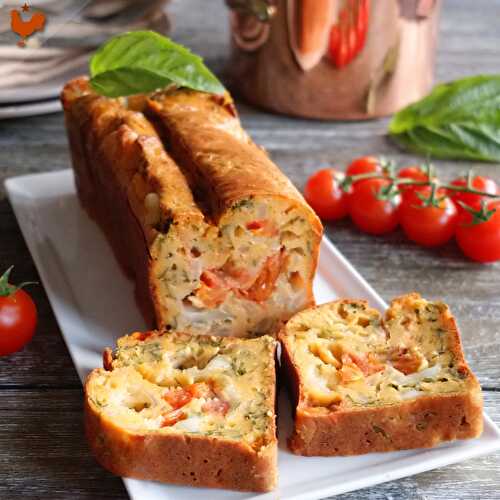 Le Cake Salé Italien de Vincenzo, Tomate Basilic Mozzarella (comme à Venise)