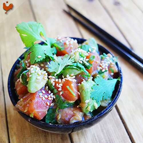 Le délicieux Poke Bowl de Poisson de Honolulu