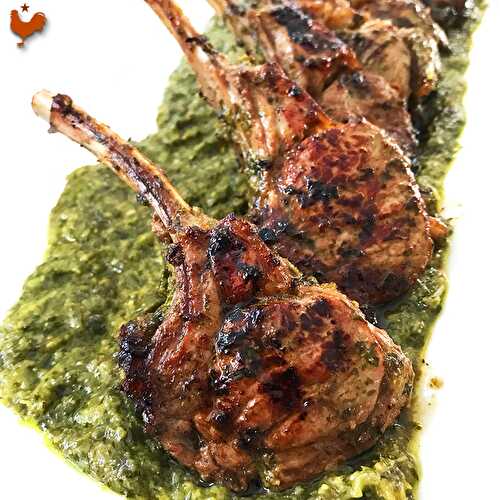 Les Côtelettes d'Agneau à la Coriandre, Herbes et Miel de Yotam Ottolenghi