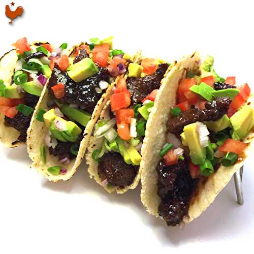 Tacos de Boeuf Asiatique (Tacos estilo Asiáticos)