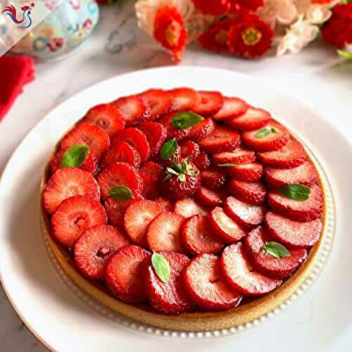 La Tarte Fraise Basilic de Cédric Grolet