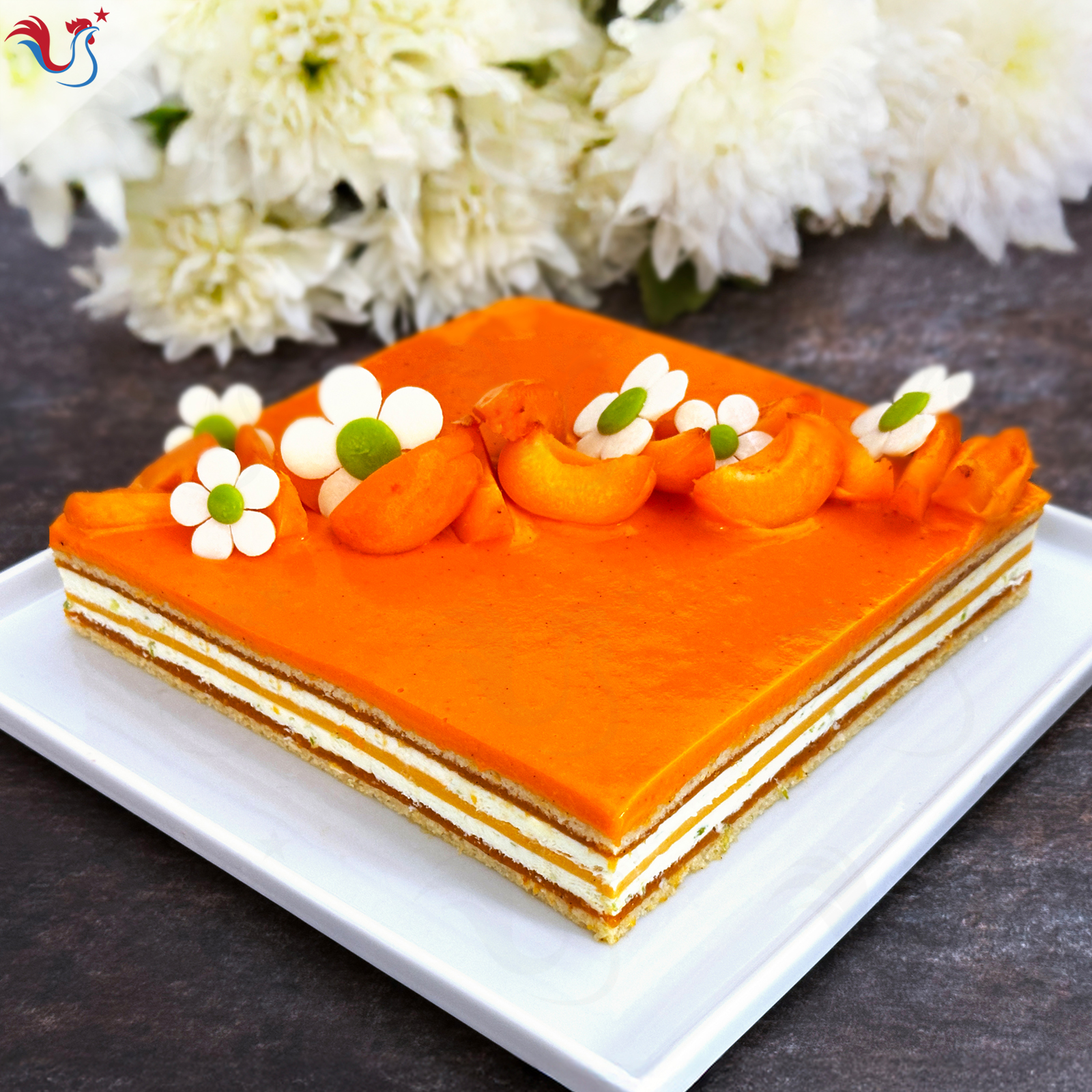 L’entremets Santa Ana (Abricot Citron vert)