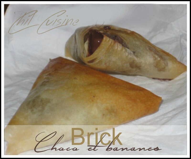 Brick chocolat bananes - Cuisine d'ici et d'ailleurs