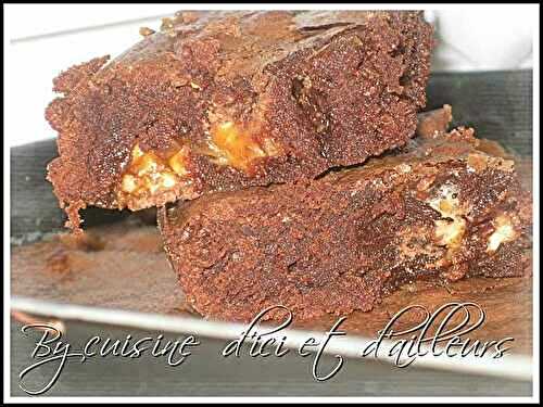 Brownie aux snickers - Cuisine d'ici et d'ailleurs