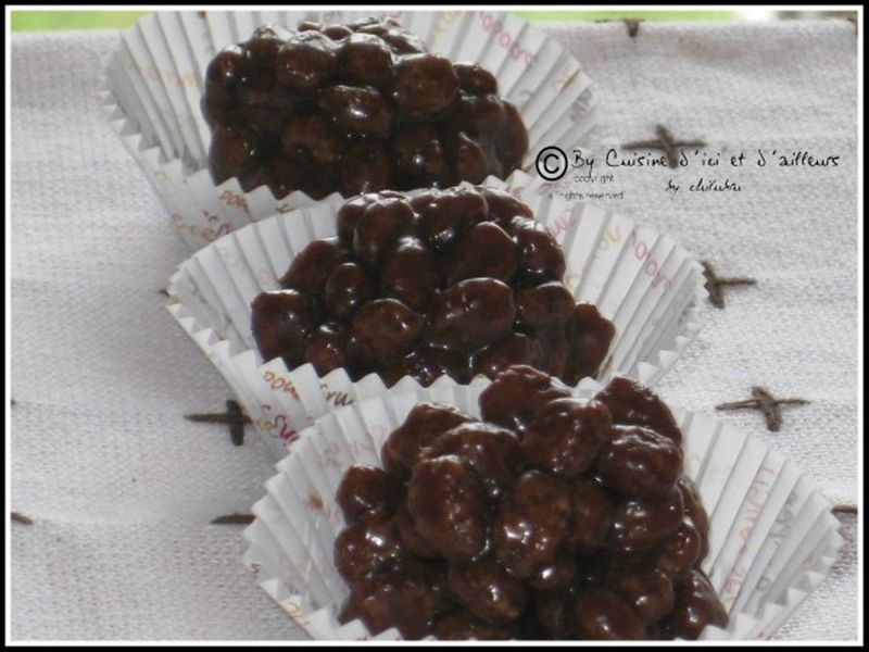 Caramboules (riz soufflé et carambars) - Cuisine d'ici et d'ailleurs