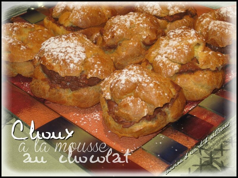 Choux fourrés à la mousse au chocolat - Cuisine d'ici et d'ailleurs