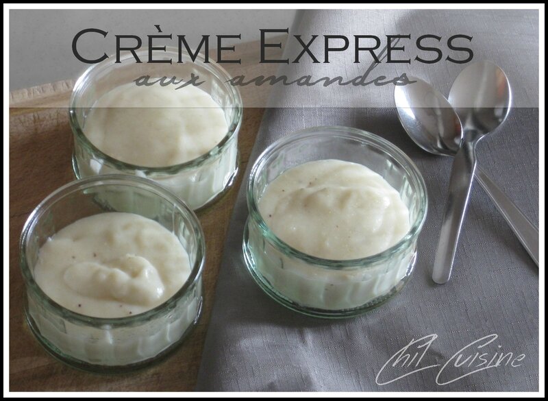 Crème dessert aux amandes - Cuisine d'ici et d'ailleurs