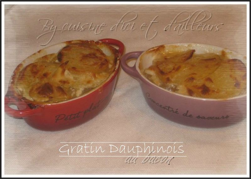 Gratin Dauphinois au bacon - Cuisine d'ici et d'ailleurs