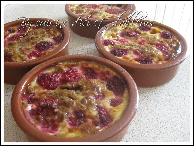 Gratin de framboises aux spéculoos - Cuisine d'ici et d'ailleurs