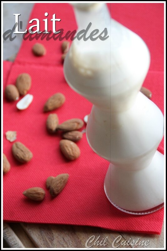 Lait d'amandes {lait végétal} - Cuisine d'ici et d'ailleurs