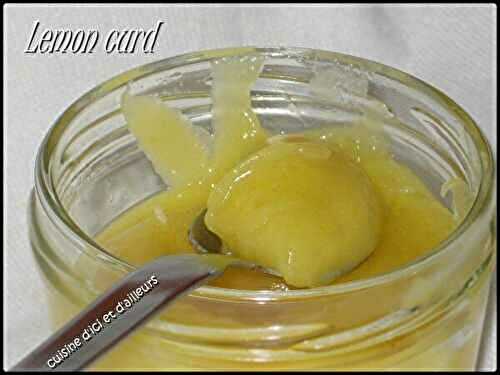 Lemon Curd - Cuisine d'ici et d'ailleurs