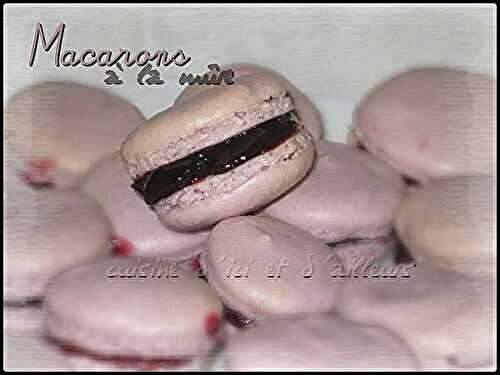 Macarons à la mûre - Cuisine d'ici et d'ailleurs