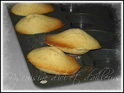 Madeleines au citron et beurre salé - Cuisine d'ici et d'ailleurs