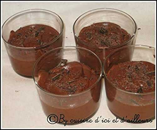 Mousse au chocolat (corsé) de Pierre HERME - Cuisine d'ici et d'ailleurs