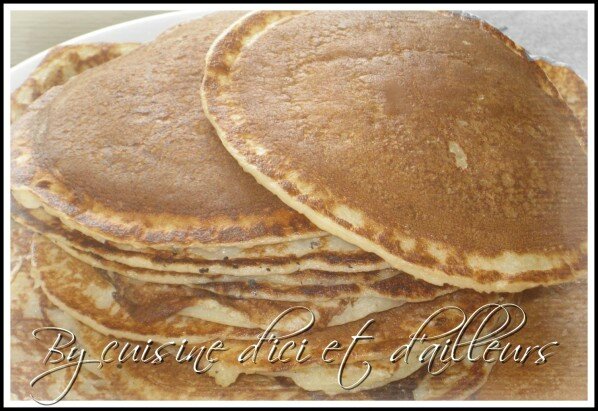 Pancakes au fromage blanc 0 % (sans complexe) - Cuisine d'ici et d'ailleurs