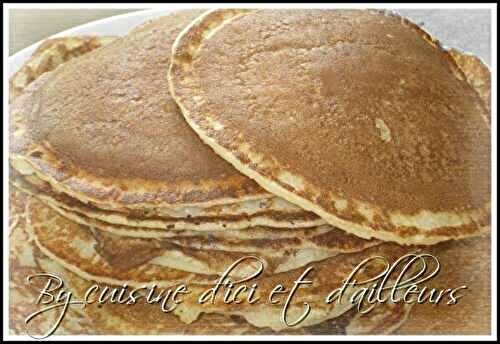 Pancakes au fromage blanc 0 % (sans complexe) - Cuisine d'ici et d'ailleurs