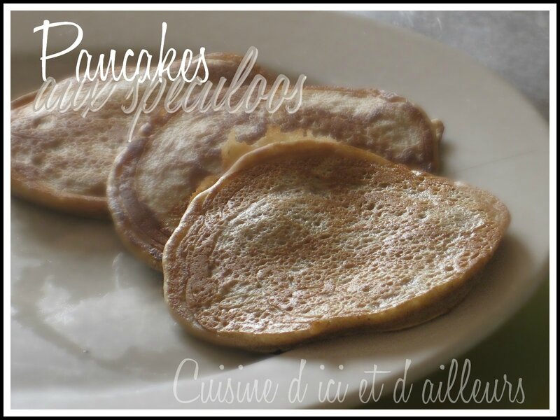 Pancakes goût spéculoos - Cuisine d'ici et d'ailleurs