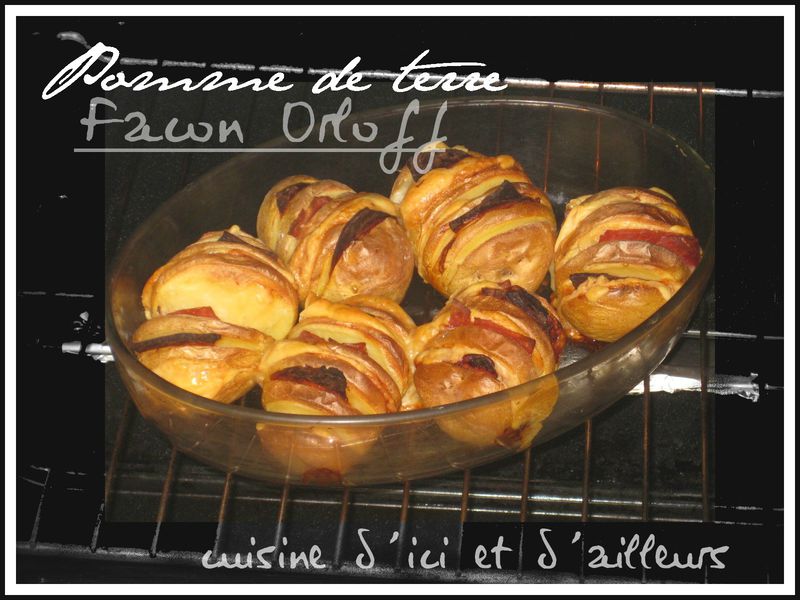 Pommes de terre façon Orloff (chorizo-jambon -gruyère) - Cuisine d'ici et d'ailleurs