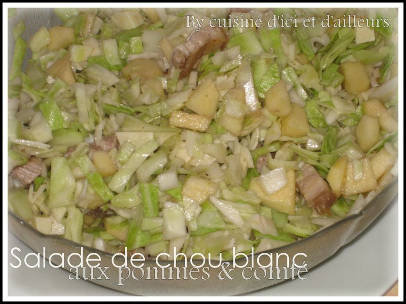 Salade de chou blanc et pommes - Cuisine d'ici et d'ailleurs