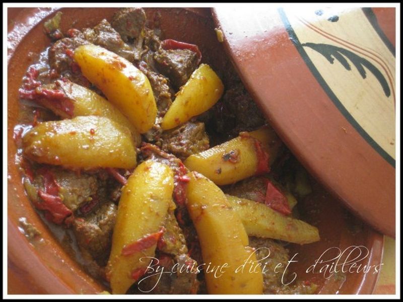 Tajine de boeuf aux poivrons - Cuisine d'ici et d'ailleurs