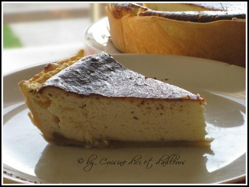 Tarte au fromage blanc et crème de marron - Cuisine d'ici et d'ailleurs