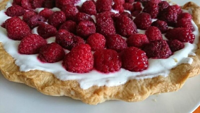 Tarte aux framboises et mousse de fromage blanc - Cuisine d'ici et d'ailleurs