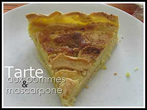 Tarte aux pommes et mascarpone - Cuisine d'ici et d'ailleurs