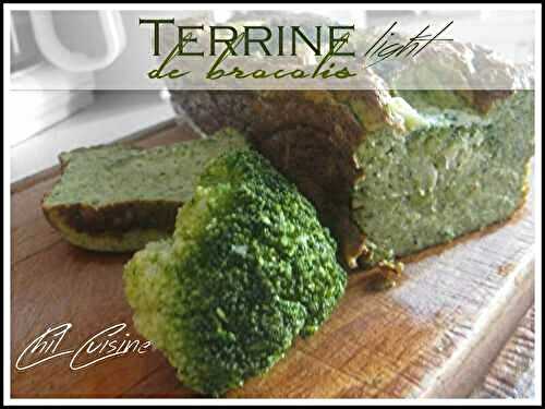 Terrine de Brocolis (light) - Cuisine d'ici et d'ailleurs