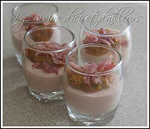 Verrine de mousse de jambon et pesto rosso - Cuisine d'ici et d'ailleurs