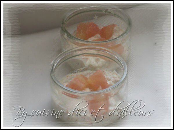 Verrine de surimi et pamplemousse - Cuisine d'ici et d'ailleurs